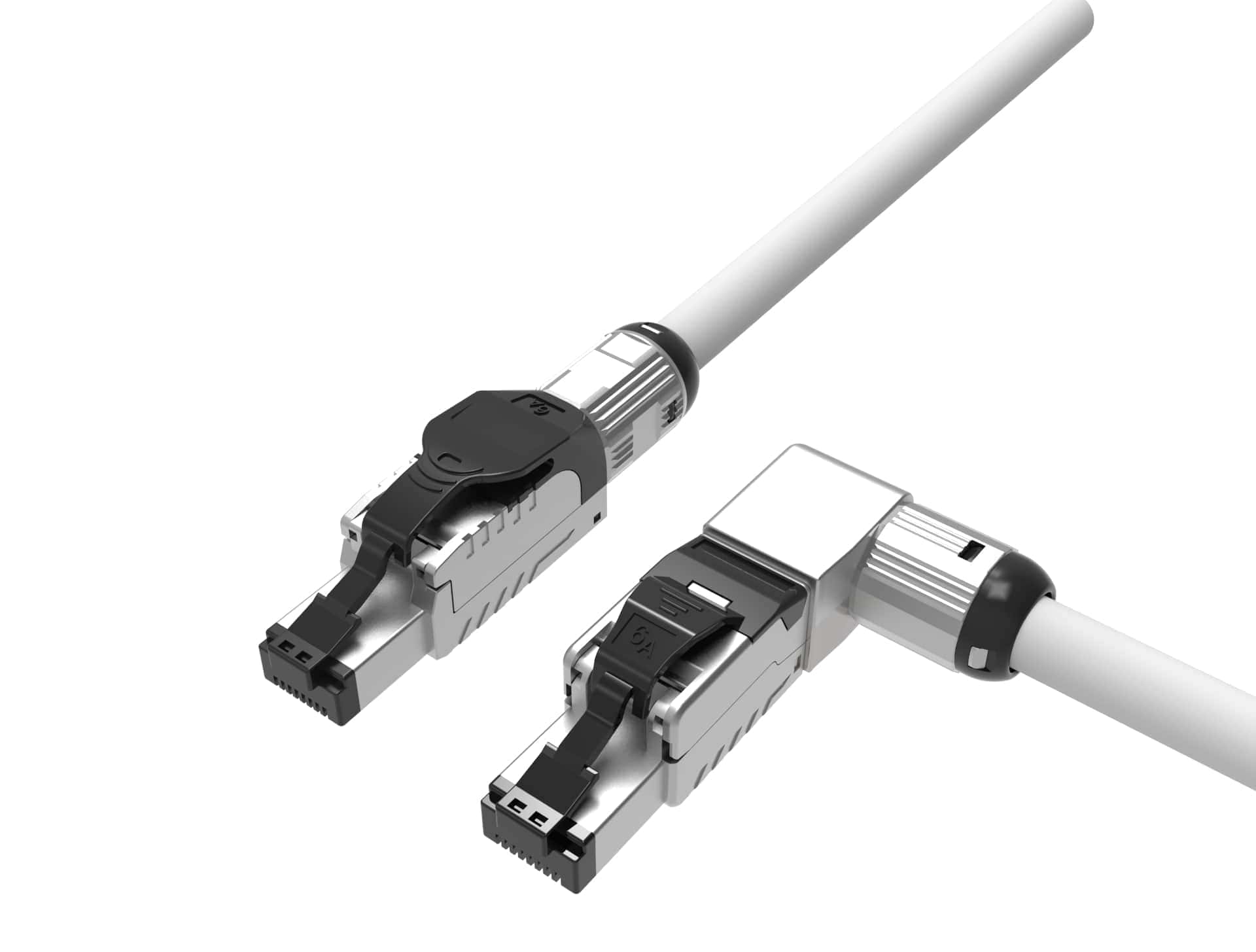 Cat6A Angled Industrial RJ45 Connector Solutions Crxconec Company Ltd.